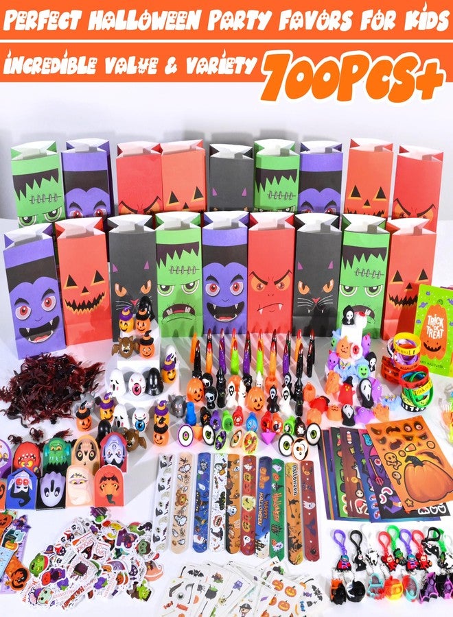 PLOUGVI 702PCS Halloween Party Favors Supplies Decorations - Trick or Treat Goodies Bag Fillers Stuffers - Halloween Toys for Classroom Prizes Gifts - Image 2